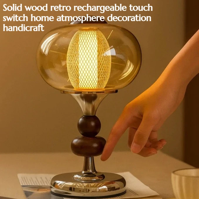 NEW Solid Wood Retro Charging Touch Switch Atmosphere-sensing Decorative Piece Creative Home Decoration Item Handicraft
NEW Solid Wood Retro Charging Touch Switch Atmosphere-sensing Decorative Piece Creative Home Decoration Item Handicraft