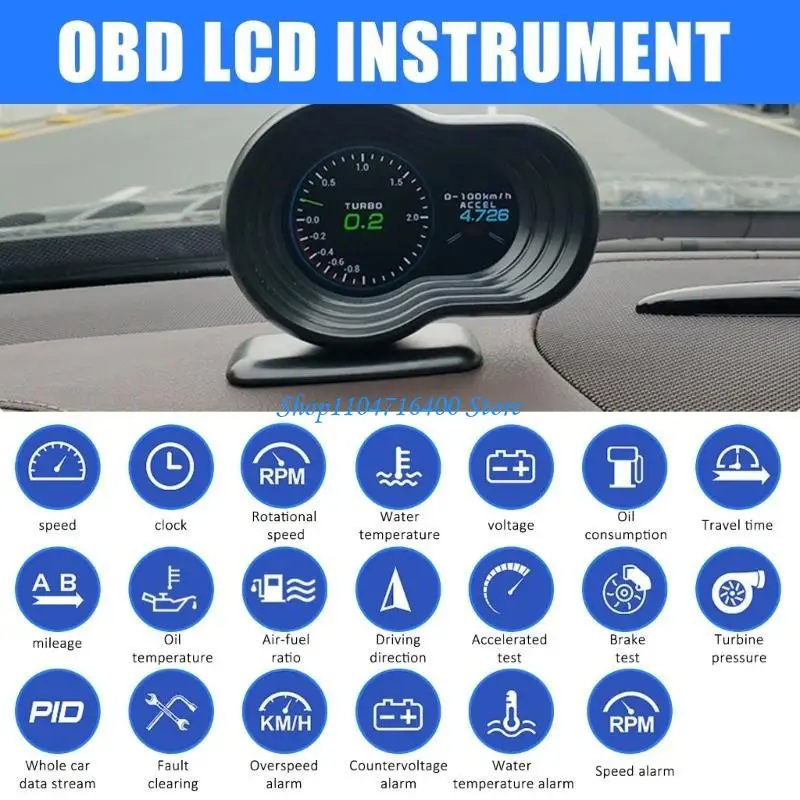 y1gd LCD Car Head Up Display Data Projection Multifunctional LCD HUD Screen Displays Quick Installation for Enhances Safety
y1gd LCD Car Head Up Display Data Projection Multifunctional LCD HUD Screen Displays Quick Installation for Enhances Safety