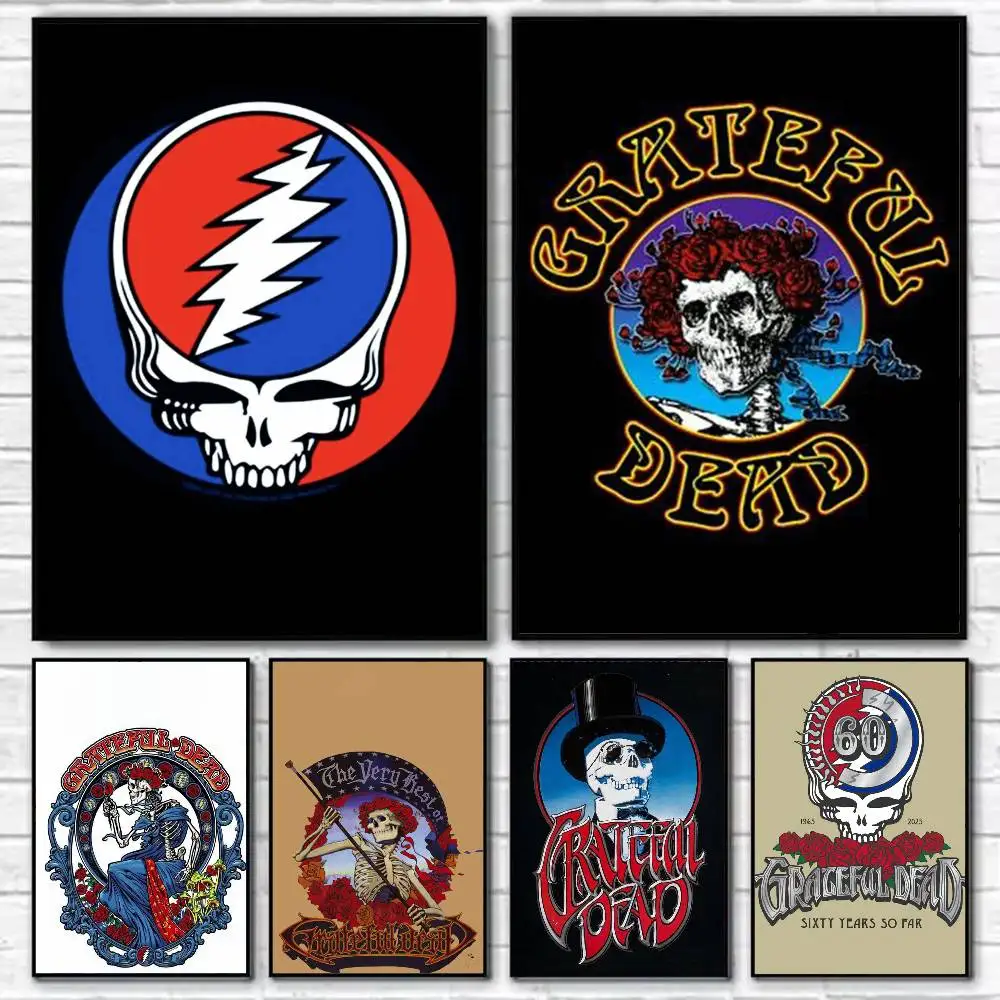 Band g-g-Grateful logo Dead Poster Self-adhesive Art Waterproof Paper Sticker Coffee House Bar Room Wall Decor
Band g-g-Grateful logo Dead Poster Self-adhesive Art Waterproof Paper Sticker Coffee House Bar Room Wall Decor