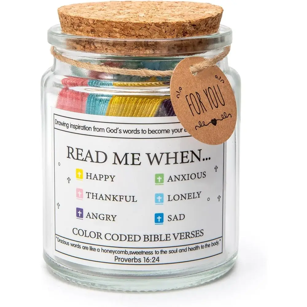 Inspirational Bible Verses Jar for Daily Encouragement: 96 Cards for Women, Men, and Teens
Inspirational Bible Verses Jar for Daily Encouragement: 96 Cards for Women, Men, and Teens