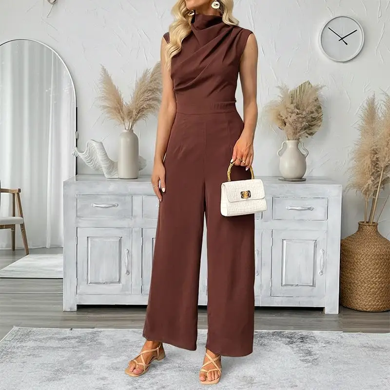 Summer Hot Sale Casual Commute Sleeveless Color Drop Shoulder One-Piece Suit Cross-Border Long Pants Medium Waist
Summer Hot Sale Casual Commute Sleeveless Color Drop Shoulder One-Piece Suit Cross-Border Long Pants Medium Waist
