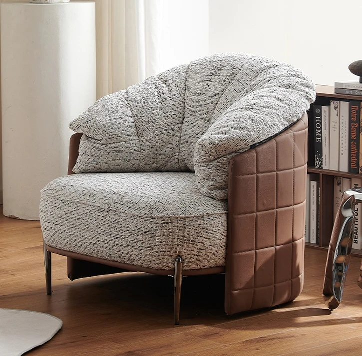Furniture Sofa Chair Single Light Luxury Living Room Italian Style Leisure Chair For Reception
Furniture Sofa Chair Single Light Luxury Living Room Italian Style Leisure Chair For Reception