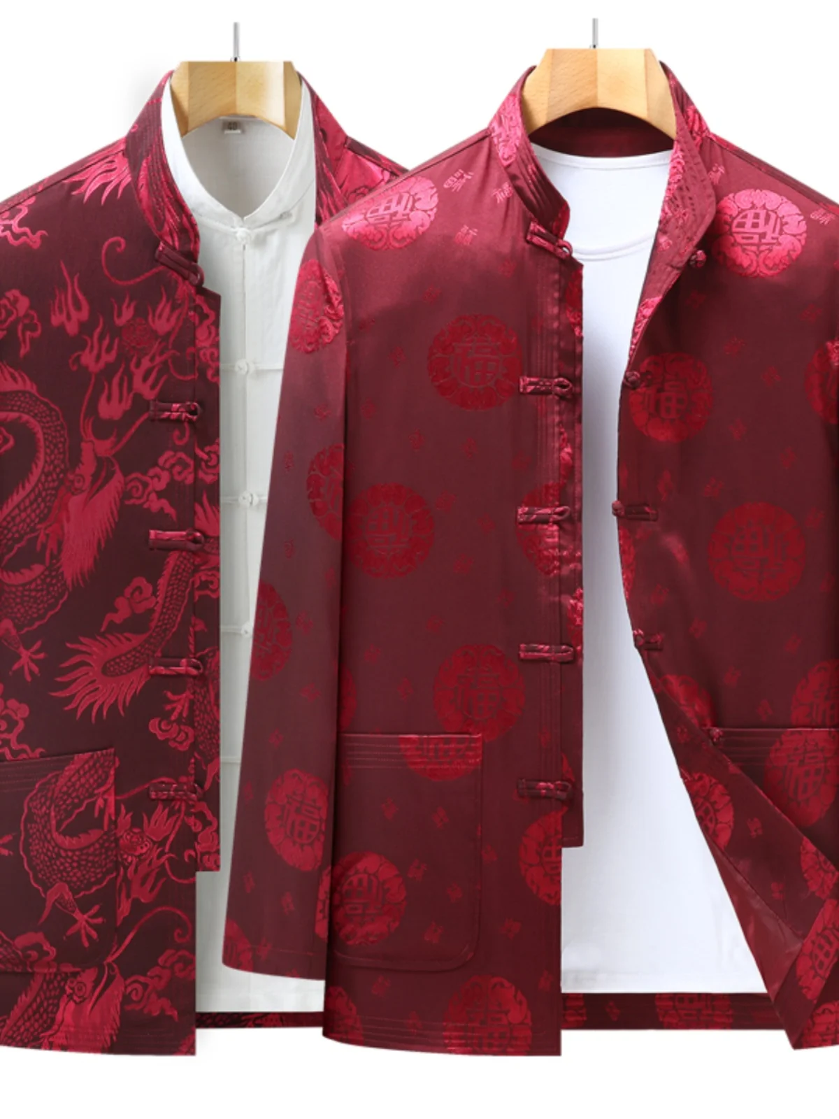 High-End Men's Fce-Lined Casual Red Jaet Outerwear for Middle-Aged And ly Faionable Chinese Sle Dad andpa Clo...
High-End Men's Fce-Lined Casual Red Jaet Outerwear for Middle-Aged And ly Faionable Chinese Sle Dad andpa Clo...