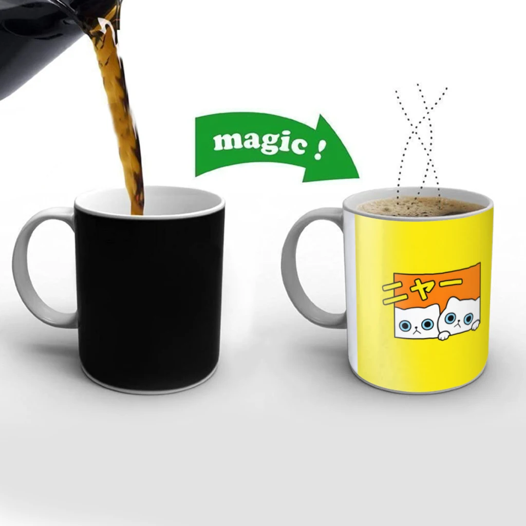 Japanese Meowing Cats Creativity Change Color Chang mug Ceramic mug Hot Coffee Cup Breakfast Cup Mug Friend Gift
Japanese Meowing Cats Creativity Change Color Chang mug Ceramic mug Hot Coffee Cup Breakfast Cup Mug Friend Gift