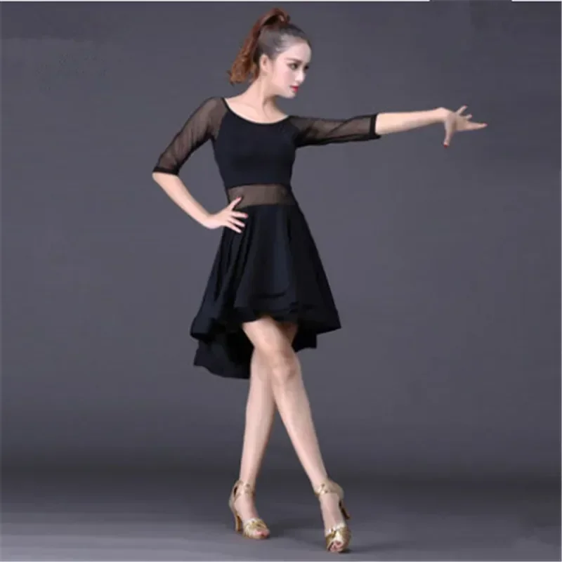 The New Latin Dance Dress For Women Black Half sleeve Professional Sumba Dancing Skirt Adult Cheap Stage Rumba Latin Dresses
The New Latin Dance Dress For Women Black Half sleeve Professional Sumba Dancing Skirt Adult Cheap Stage Rumba Latin Dresses
