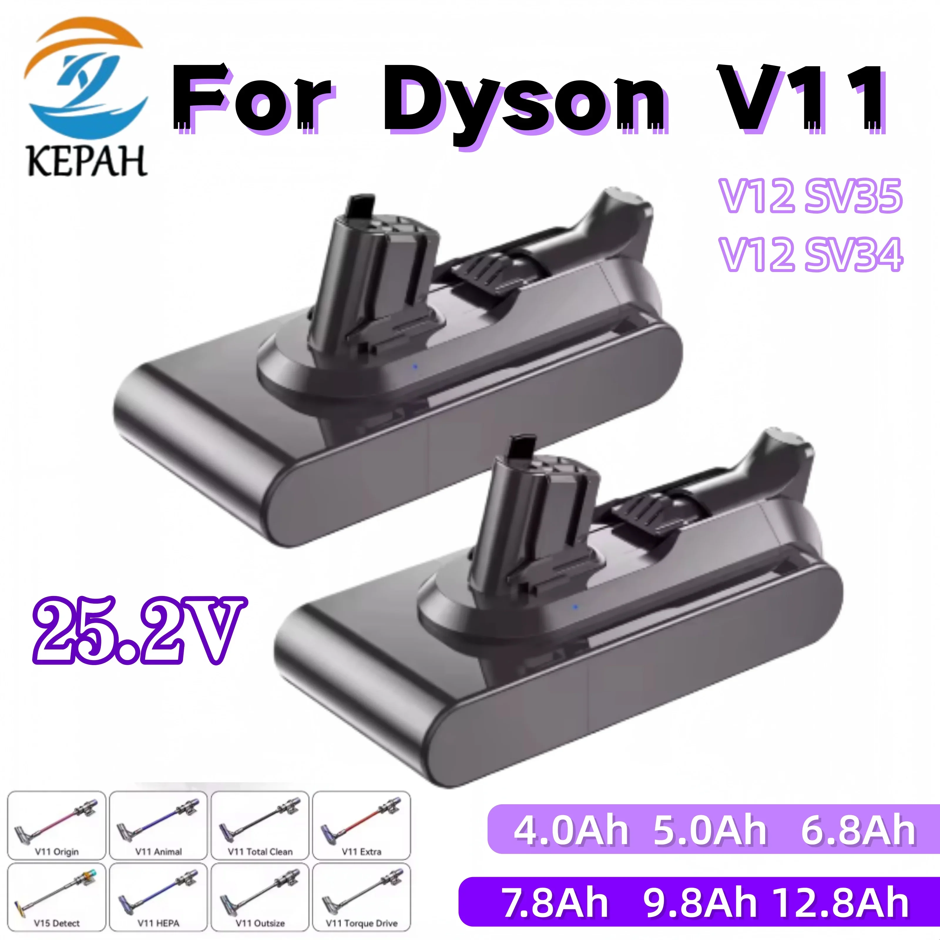 25.2V Safe Protection Battery for Dyson V11/V15 | Multi-Guard Design for Fluffy, Animal, Torque Drive Extra Models
25.2V Safe Protection Battery for Dyson V11/V15 | Multi-Guard Design for Fluffy, Animal, Torque Drive Extra Models