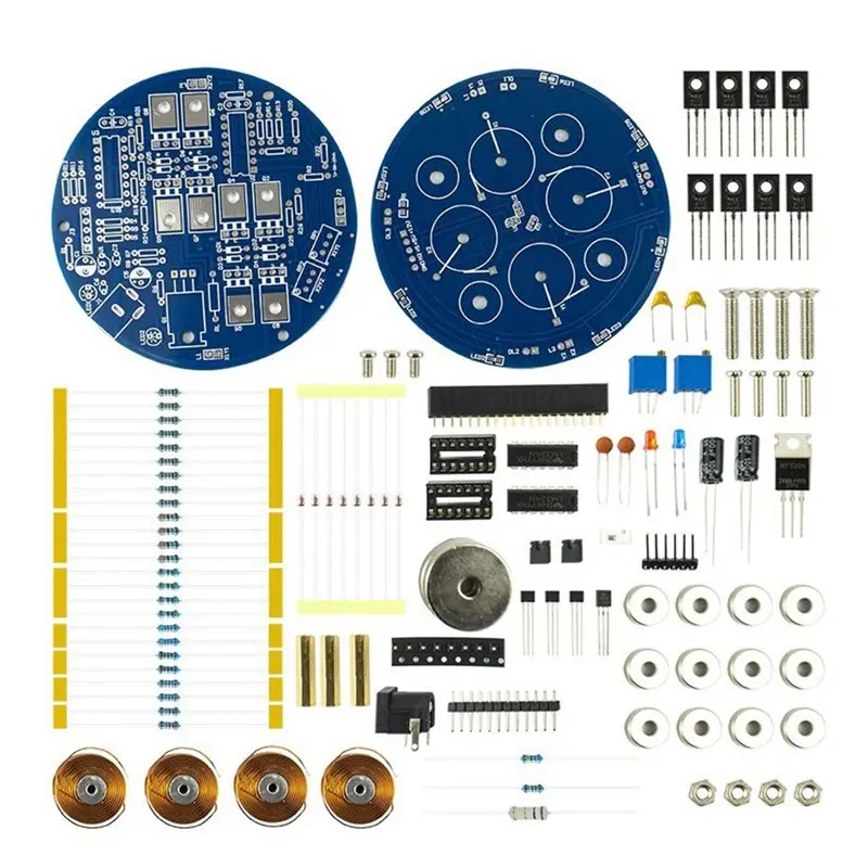 Magnetic Levitation DIY Electronic Kit(Weight Bearing 50G) Experimental Coil Push-Down Module Circuit Welding Kit
Magnetic Levitation DIY Electronic Kit(Weight Bearing 50G) Experimental Coil Push-Down Module Circuit Welding Kit