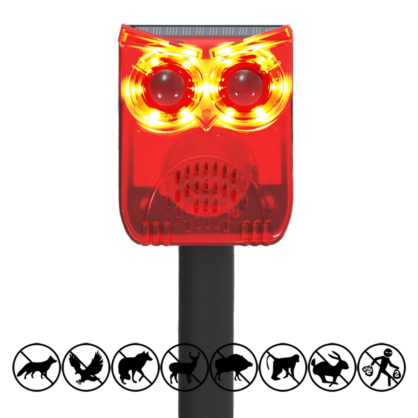 Solar Outdoor Motion Sensor Alarm Waterproof Animal Repeller Dog Barking & Gunshot Sound Loud Noise Maker for Yard Farm Garden
Solar Outdoor Motion Sensor Alarm Waterproof Animal Repeller Dog Barking & Gunshot Sound Loud Noise Maker for Yard Farm Garden