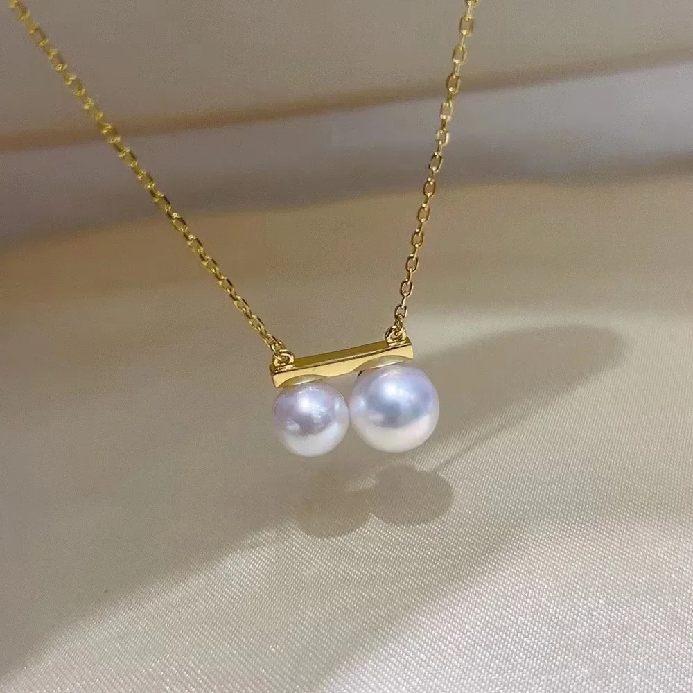 DIY Pearl Accessories S925 Sterling Silver Set Chain Empty Holder Gold Silver Pendant with Silver Chain Fit 6-9mm Round Beads
DIY Pearl Accessories S925 Sterling Silver Set Chain Empty Holder Gold Silver Pendant with Silver Chain Fit 6-9mm Round Beads