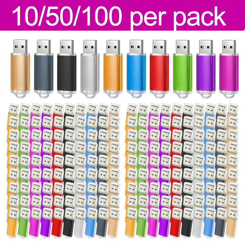 10/50/100PCS USB Flash Drive 1GB 2GB 4GB Metal Clip Memory Stick 64GB Free Custom Logo Pendrive 32GB Creative Gift Usb Stick 16G
10/50/100PCS USB Flash Drive 1GB 2GB 4GB Metal Clip Memory Stick 64GB Free Custom Logo Pendrive 32GB Creative Gift Usb Stick 16G