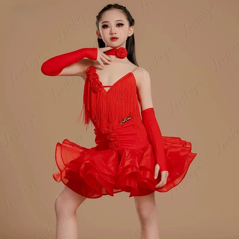 Children's High-end Performance Practice Performance Costume Set Children's Training Latin Dance Girls' Practice Costume
Children's High-end Performance Practice Performance Costume Set Children's Training Latin Dance Girls' Practice Costume
