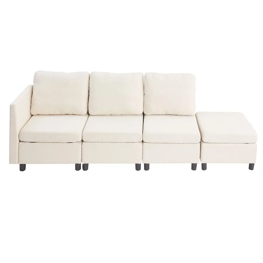 Modular Sectional Sofa 3-Seater Modular Sofa with Hidden Storage Cloud Sectional Couch with Ottoman High Rebound Sponge Solid W
Modular Sectional Sofa 3-Seater Modular Sofa with Hidden Storage Cloud Sectional Couch with Ottoman High Rebound Sponge Solid W