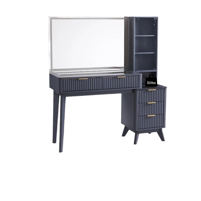 Makeup table Large capacity Multi-storage chest Integrated dresser with mirror
Makeup table Large capacity Multi-storage chest Integrated dresser with mirror