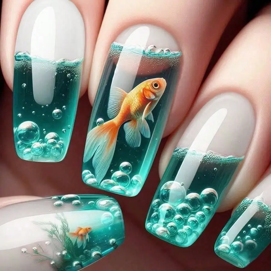 24Pcs Green Goldfish Nail Stickers, Watery Glossy Halloween Design, Long-Lasting Easy Apply, Free Shipping
24Pcs Green Goldfish Nail Stickers, Watery Glossy Halloween Design, Long-Lasting Easy Apply, Free Shipping