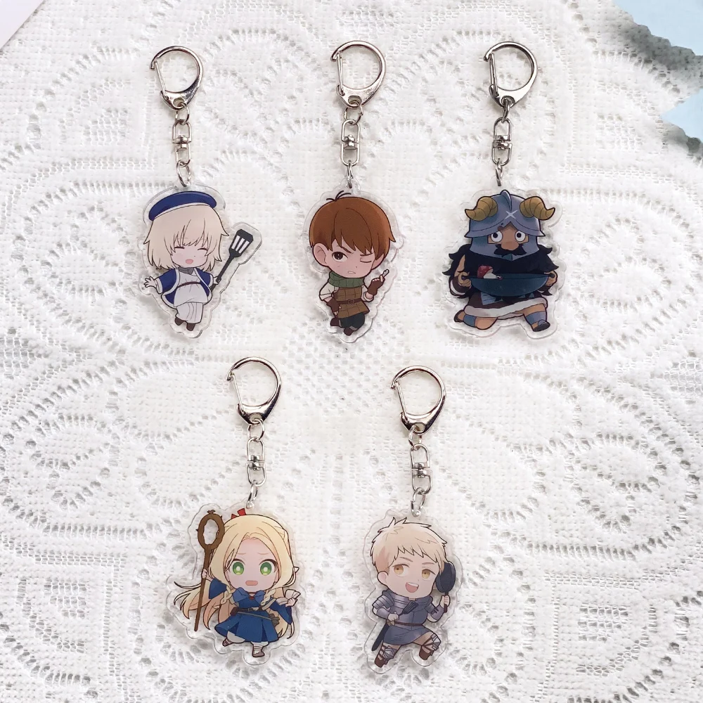 5PCS Anime Characters Delicious in Dungeon Acrylic Car Keychain Accessories Keyrings Friends Gifts Bag Charms Backpack Pendant
5PCS Anime Characters Delicious in Dungeon Acrylic Car Keychain Accessories Keyrings Friends Gifts Bag Charms Backpack Pendant