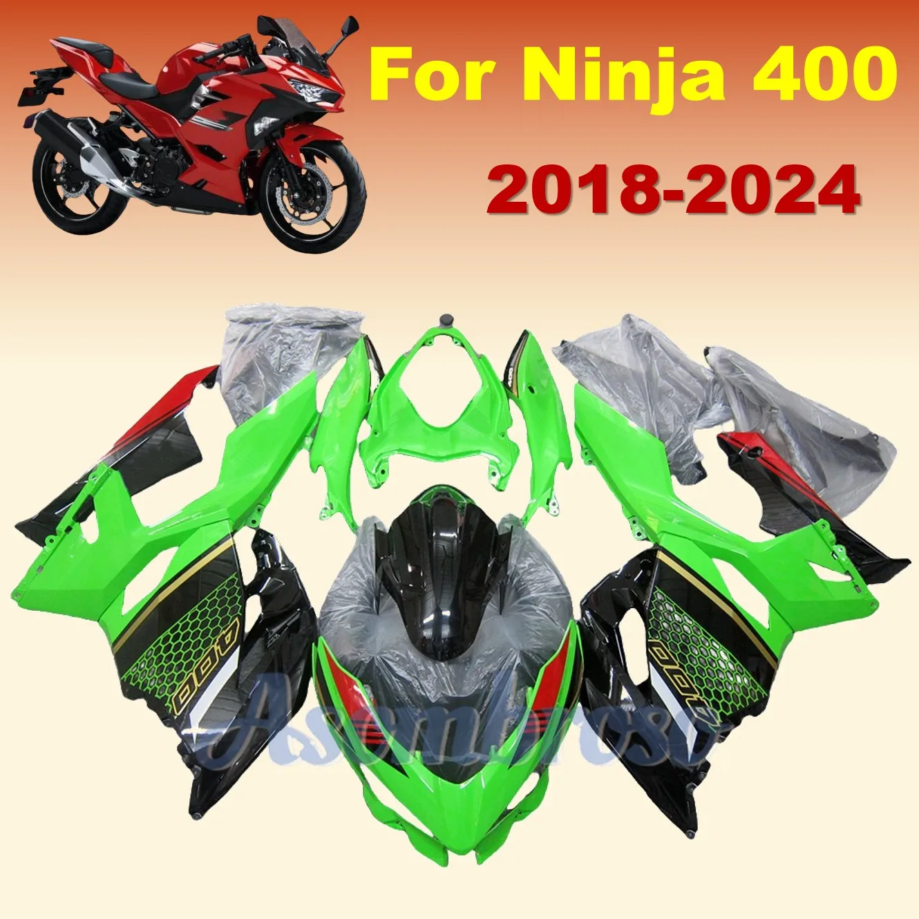 Fairing Kit For NINJA400R 2018 2019 2020 2021 2022 2023 2024 ninja400 18-24 Green Black Motorcycle Parts Component Fairings
Fairing Kit For NINJA400R 2018 2019 2020 2021 2022 2023 2024 ninja400 18-24 Green Black Motorcycle Parts Component Fairings