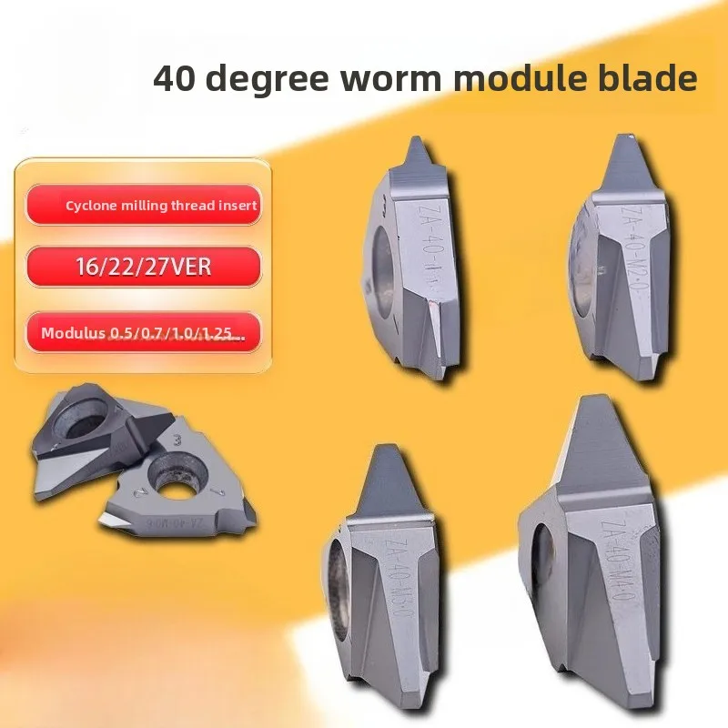 40° Worm Module Milling Inserts for Whirlwind Milling 22VER M1, M1.25, M1.5, M2.0 Vertical Mounted Threading Inserts for Worm
40° Worm Module Milling Inserts for Whirlwind Milling 22VER M1, M1.25, M1.5, M2.0 Vertical Mounted Threading Inserts for Worm