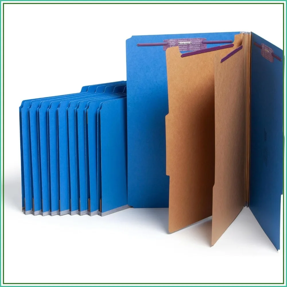 Legal Size File Folders with SafeSHIELD Fasteners, 2 Dividers, 2" Expansion, Office Folders, Paper Holder, 10 Pack
Legal Size File Folders with SafeSHIELD Fasteners, 2 Dividers, 2" Expansion, Office Folders, Paper Holder, 10 Pack
