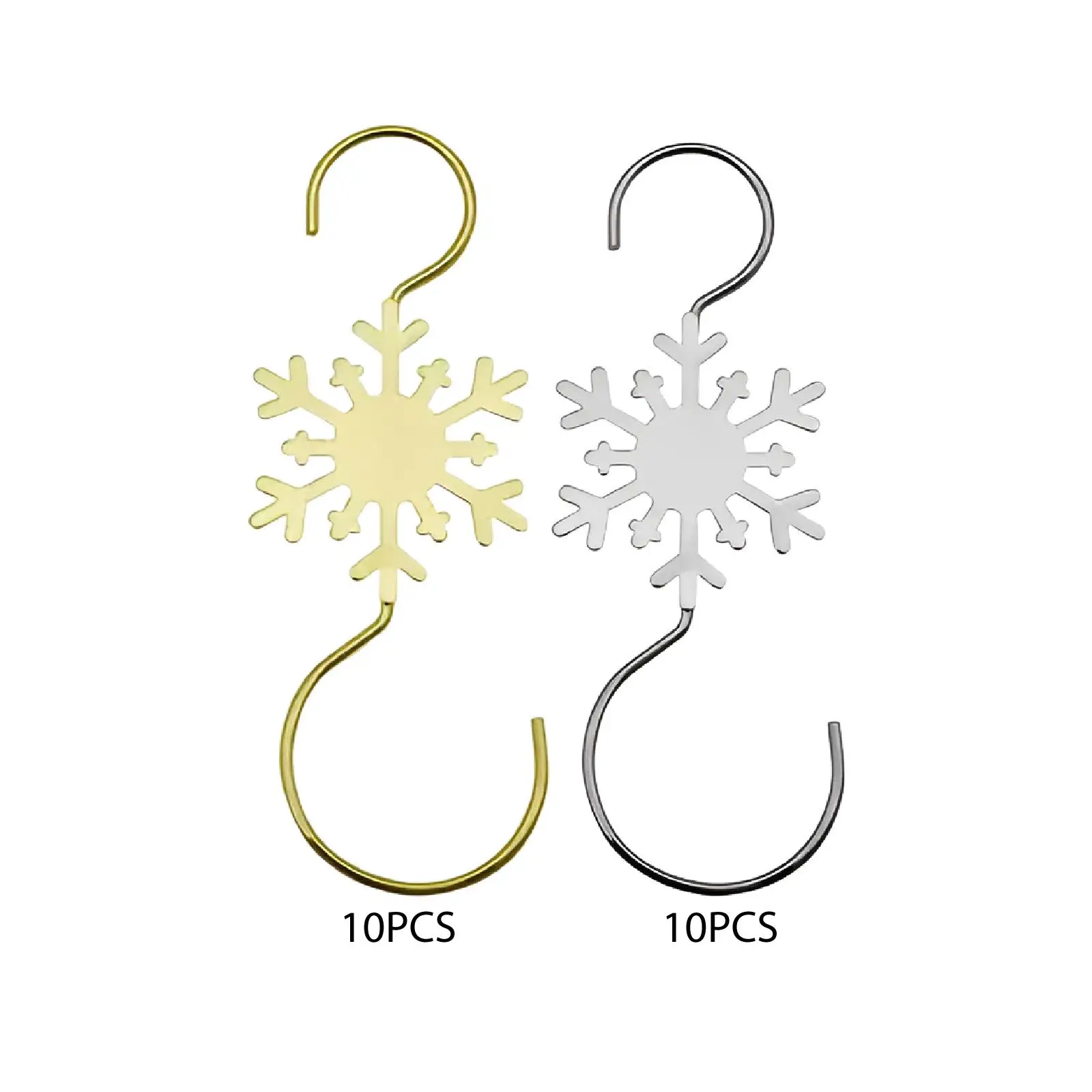 Metal Christmas Hanging Ornament Hooks S Shape Secure Hangers for Stockings Wreath Balls New Year Decorations
Metal Christmas Hanging Ornament Hooks S Shape Secure Hangers for Stockings Wreath Balls New Year Decorations