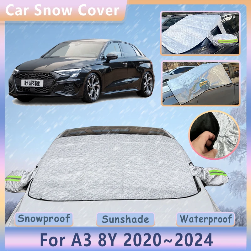 For Audi A3 8Y 2020 2021 2022 2023 2024 Car Snow Cover Outdoor Winter Front Windshield Shield Shade Freeze Sunshade Accessories
For Audi A3 8Y 2020 2021 2022 2023 2024 Car Snow Cover Outdoor Winter Front Windshield Shield Shade Freeze Sunshade Accessories