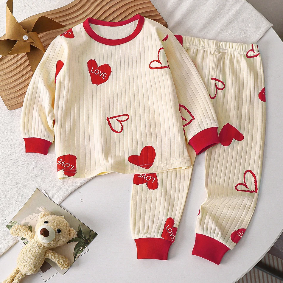 Children Autumn Home Wear Pajamas Set Fashionable Cute Comfortable Long Boys and Girls Soft and Comfortable Sleepwear
Children Autumn Home Wear Pajamas Set Fashionable Cute Comfortable Long Boys and Girls Soft and Comfortable Sleepwear