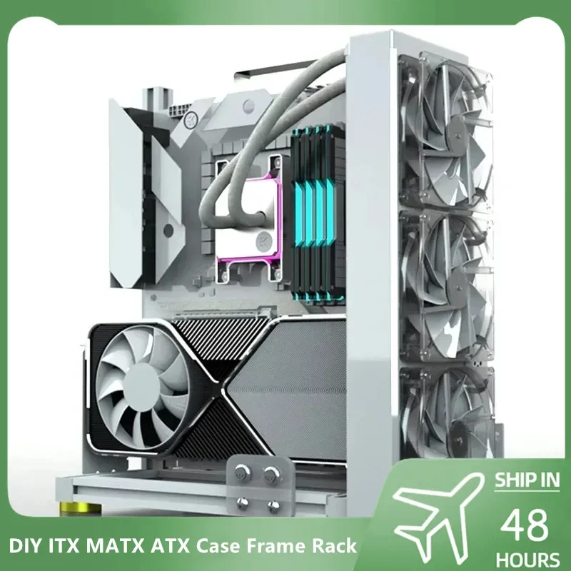 Open PC Gamer Cabinets,DIY ITX MATX ATX Case Frame Rack,Water Cooling Computer Gabinete Gaming Chassis Vertical Personality
Open PC Gamer Cabinets,DIY ITX MATX ATX Case Frame Rack,Water Cooling Computer Gabinete Gaming Chassis Vertical Personality