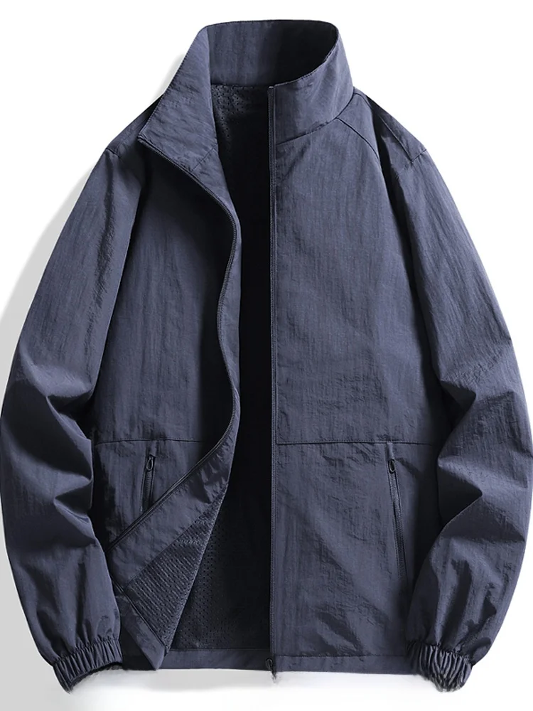 2025 New plus Size Stand Collar Outdoor Sports Men's Casual Loose Sunscreen Windproof Climbing Jacket Fashionable Urban Style
2025 New plus Size Stand Collar Outdoor Sports Men's Casual Loose Sunscreen Windproof Climbing Jacket Fashionable Urban Style