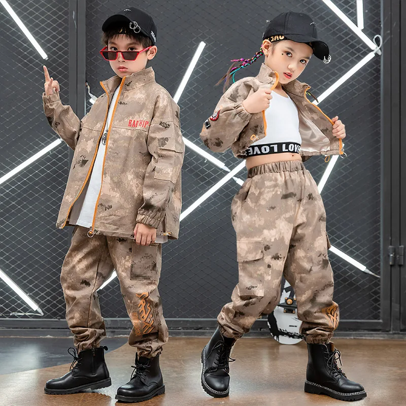 Children's Hip-Hop Camouflage Outfit Boys Street Dance Fashion Girls Jazz Dance Performance Costume Kids Fashion Show Trendy Chi
Children's Hip-Hop Camouflage Outfit Boys Street Dance Fashion Girls Jazz Dance Performance Costume Kids Fashion Show Trendy Chi