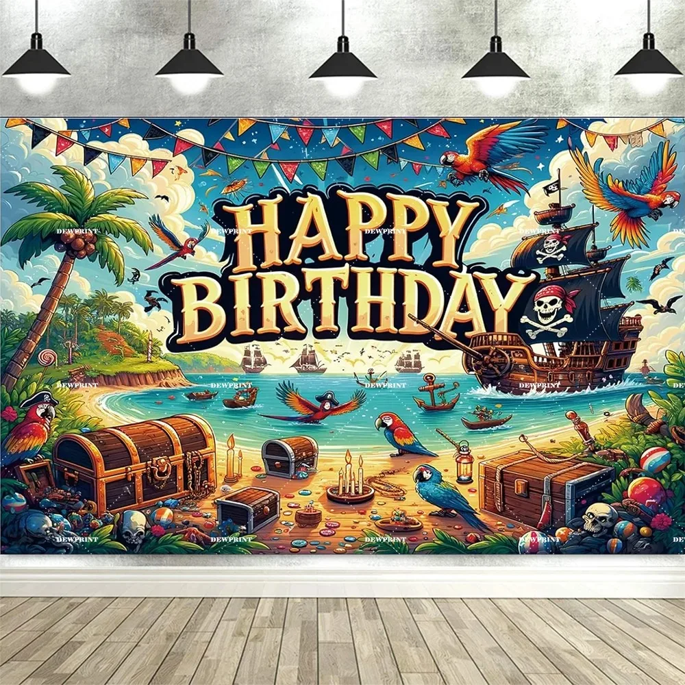 Pirate treasure hunt adventure themed birthday banner shooting background, children birthday party photography background props
Pirate treasure hunt adventure themed birthday banner shooting background, children birthday party photography background props