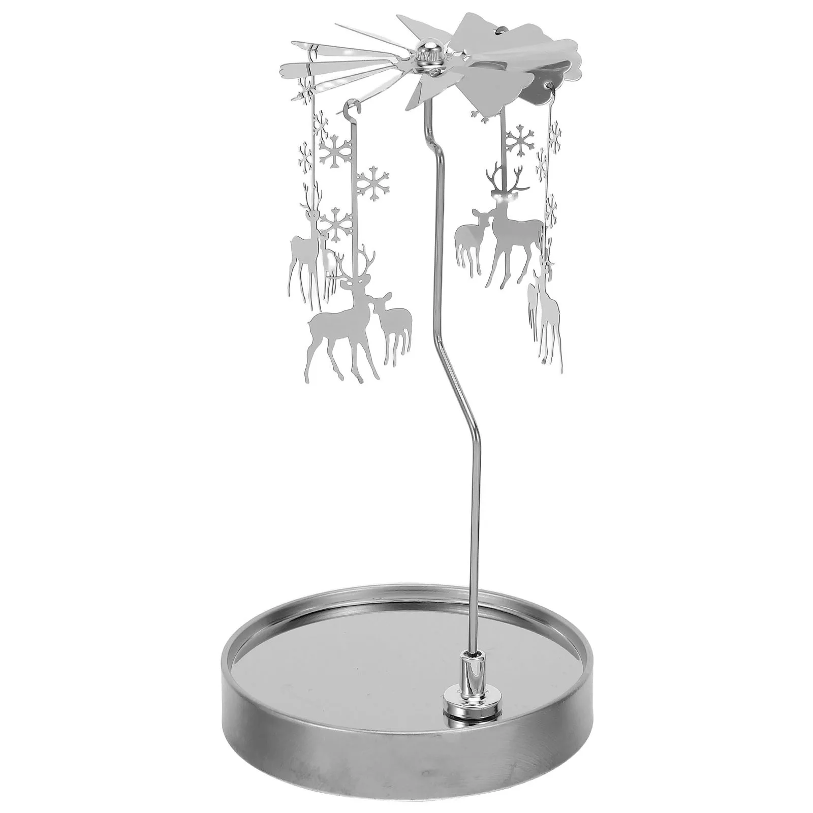 Stainless Steel Tealight Holder Snowflake Rotating Spinner For Home Decor Holiday Tabletop Ornament Windmill
Stainless Steel Tealight Holder Snowflake Rotating Spinner For Home Decor Holiday Tabletop Ornament Windmill