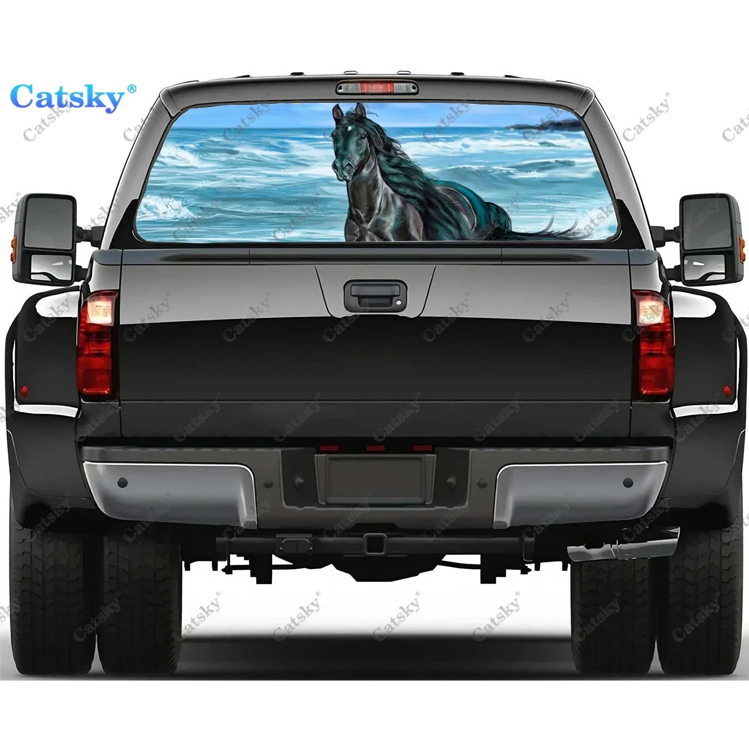 Horse Rear Window Decals for Truck,Pickup Window Decal,Rear Window Tint Graphic Perforated Vinyl Truck Stickers
Horse Rear Window Decals for Truck,Pickup Window Decal,Rear Window Tint Graphic Perforated Vinyl Truck Stickers