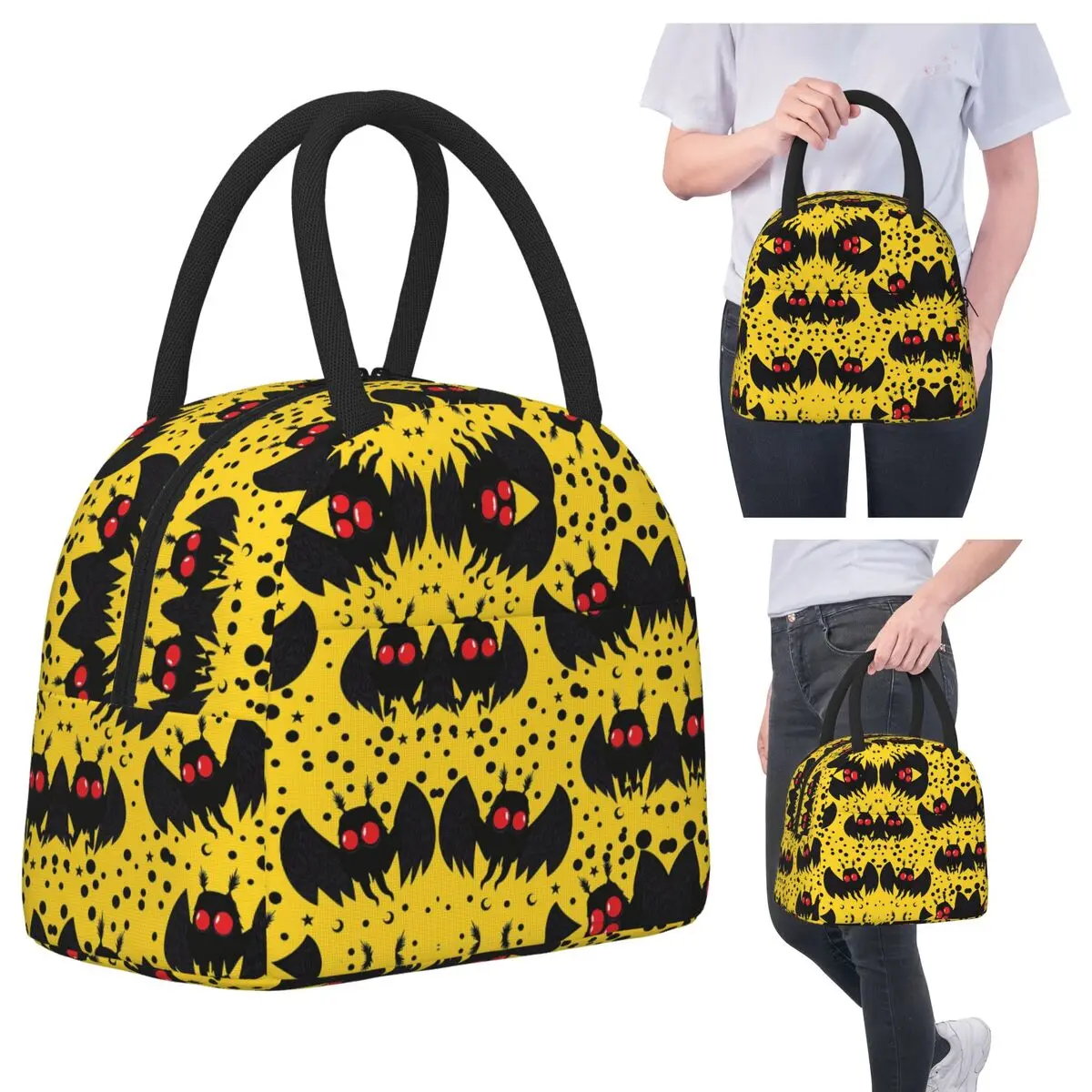 Cryptids Mothman Yellow Night Insulated Lunch Bag for Women Office Cooler Thermal Food Box Tote Portable Lunch Boxes Container
Cryptids Mothman Yellow Night Insulated Lunch Bag for Women Office Cooler Thermal Food Box Tote Portable Lunch Boxes Container