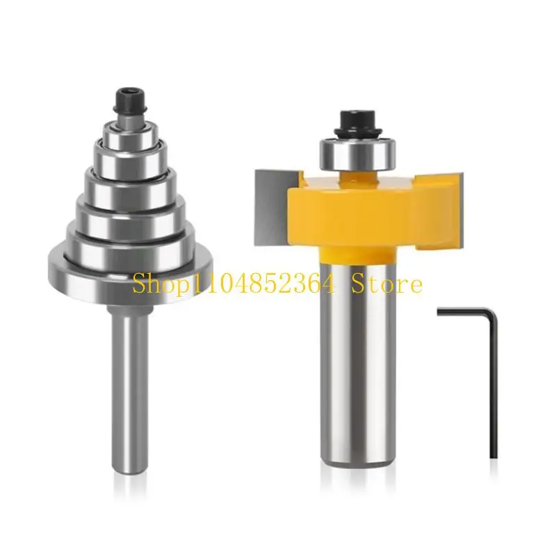652F Multiple Depths Rabbet Router Bit with 6 Bearings Replacement Woodworking Tools for Wood Work Project,Art ,Craft
652F Multiple Depths Rabbet Router Bit with 6 Bearings Replacement Woodworking Tools for Wood Work Project,Art ,Craft