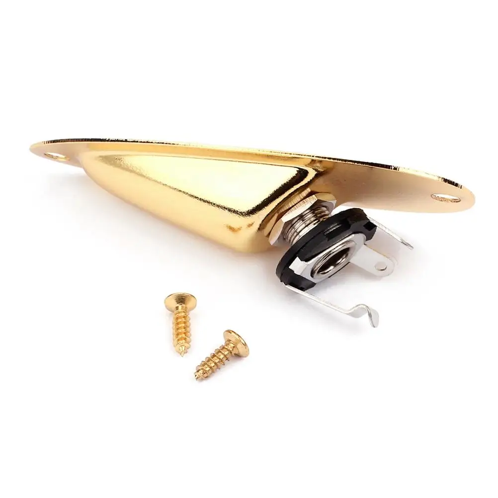 Boat Shaped Socket 1/4 Inch Guitar Bass Input Output Jack Plate Plug Connector Universal Copper Steel Durable Chromed Set
Boat Shaped Socket 1/4 Inch Guitar Bass Input Output Jack Plate Plug Connector Universal Copper Steel Durable Chromed Set