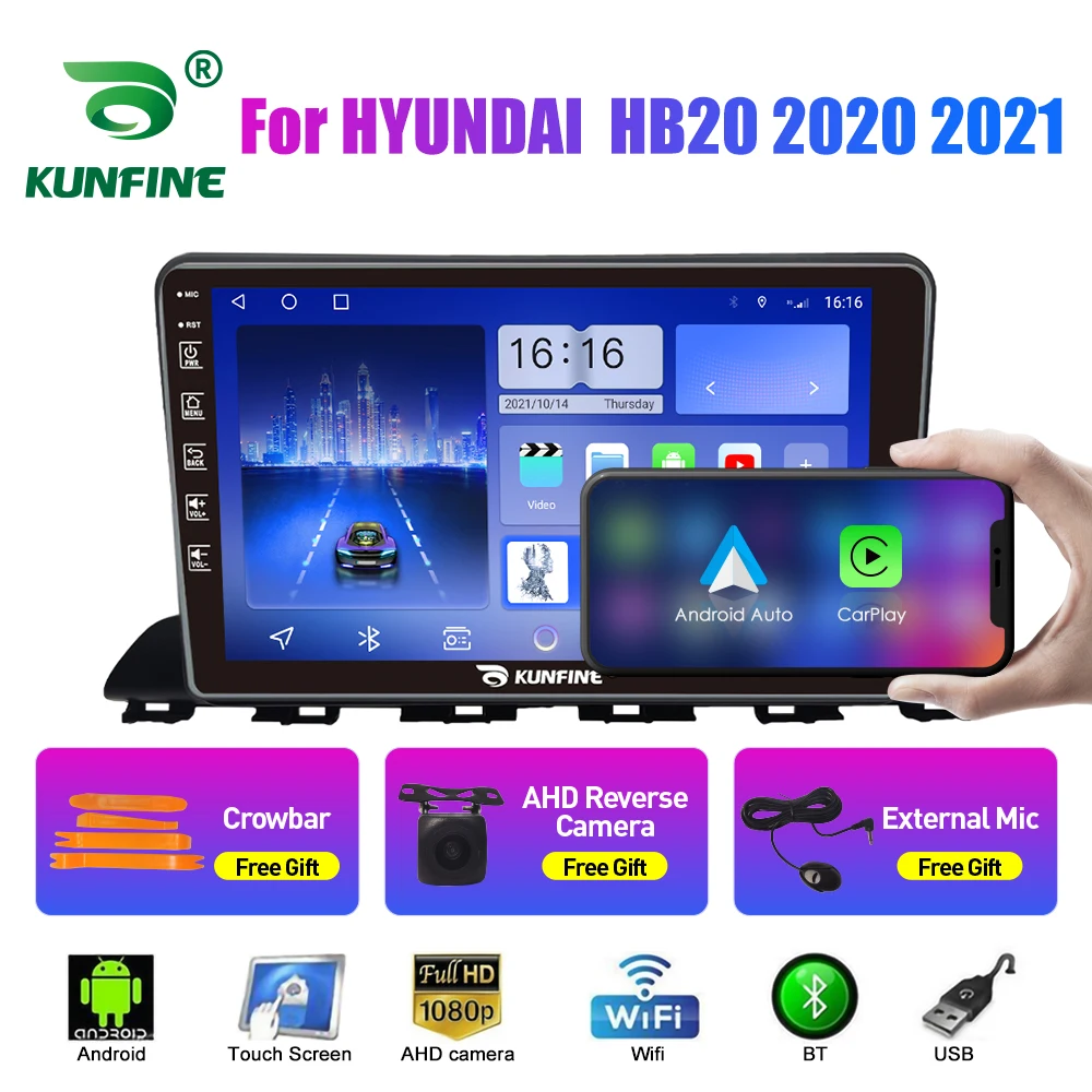 Автомобильный радиоприемник для HYUNDAI HB20 2020-21 2Din Android, восьмиядерный автомобильный стерео DVD, GPS-навигатор, плеер, мультимедиа, Android, авто Carplay
Автомобильный радиоприемник для HYUNDAI HB20 2020-21 2Din Android, восьмиядерный автомобильный стерео DVD, GPS-навигатор, плеер, мультимедиа, Android, авто Carplay