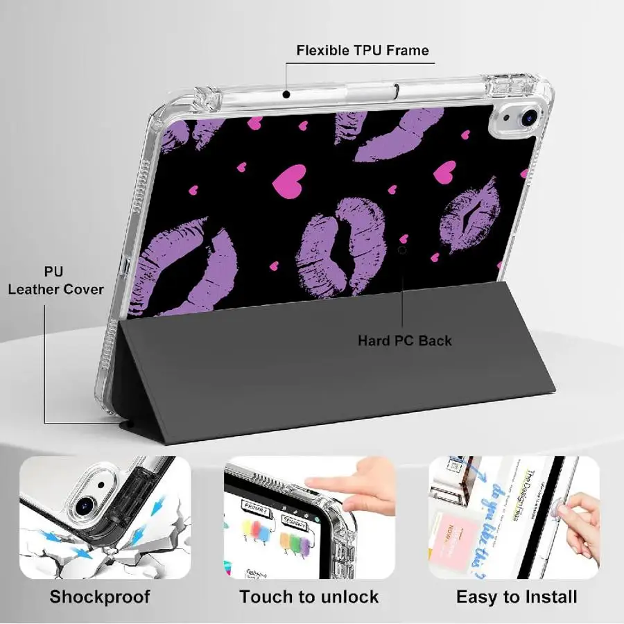 Tablet Case For iPad Air 4 5 M3 M2 M4 11inch Pro 2025 Mini 6 7 11th 10th 9th 8th 7th 12.9inch Holder Cover Y-Fold Lips Hearts
Tablet Case For iPad Air 4 5 M3 M2 M4 11inch Pro 2025 Mini 6 7 11th 10th 9th 8th 7th 12.9inch Holder Cover Y-Fold Lips Hearts
