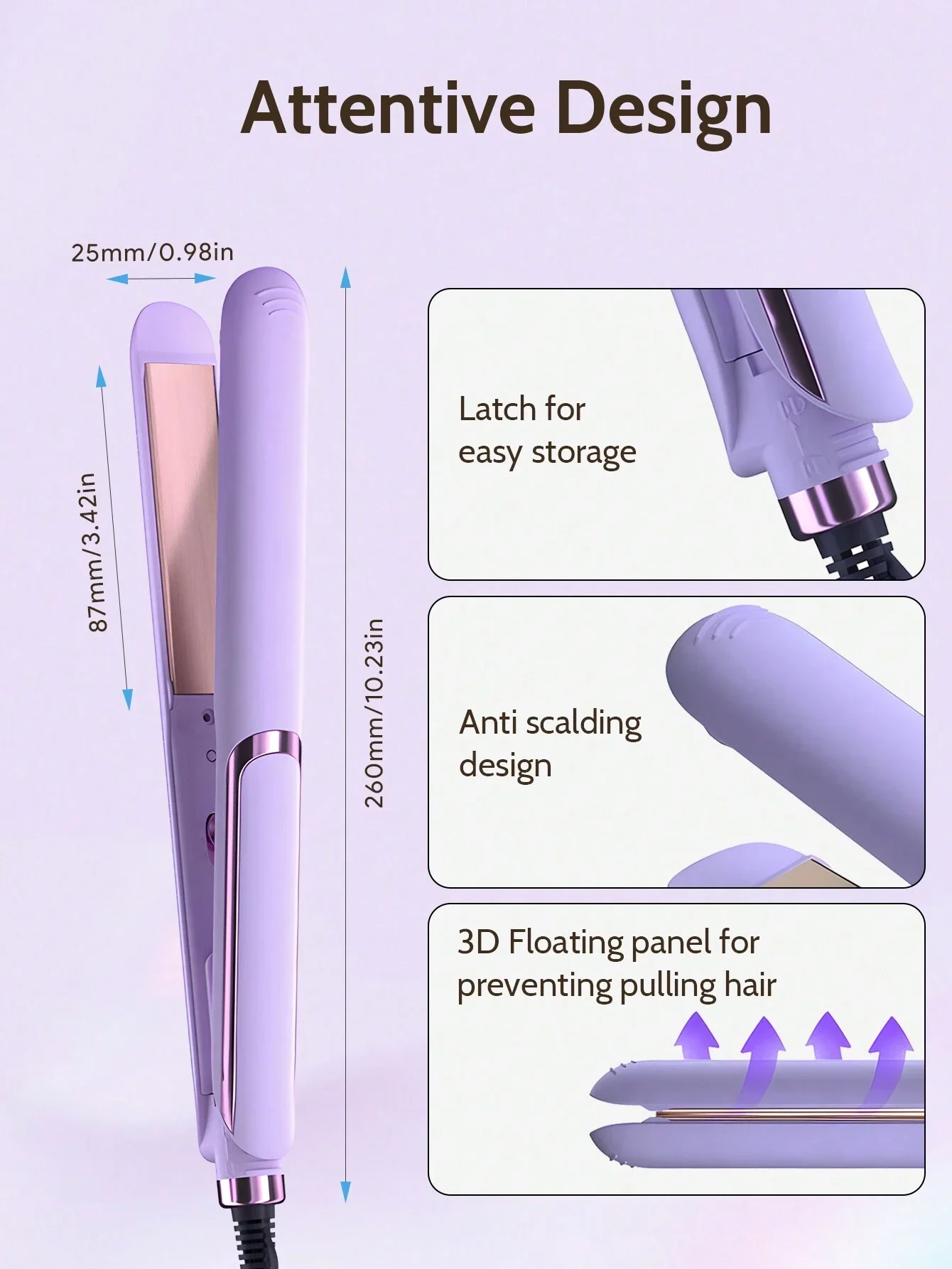 Hair Straightener Curling Iron Dual-Purpose Anti-Scald Negative Ion Coating Rapid Heating Fast Styling EU Plug
Hair Straightener Curling Iron Dual-Purpose Anti-Scald Negative Ion Coating Rapid Heating Fast Styling EU Plug