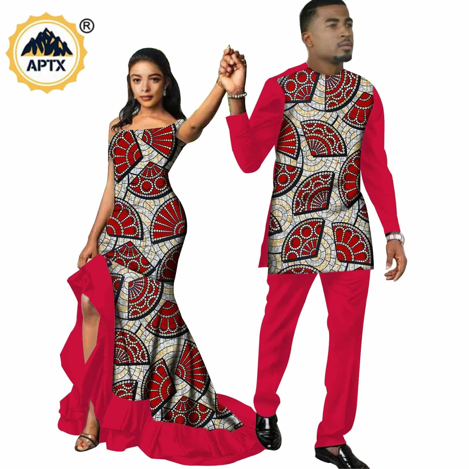 Dashiki African Print Mermaid Dresses for Women Matching Men Outfits Kaftan Top and Pant Sets Bazin Riche Couple Clothes S20C009
Dashiki African Print Mermaid Dresses for Women Matching Men Outfits Kaftan Top and Pant Sets Bazin Riche Couple Clothes S20C009