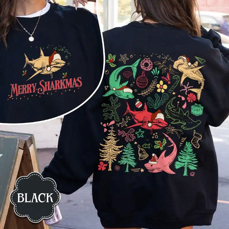 Christmas New in Hoodies & Sweatshirts Sharks Christmas Sweatshirt Funny Shark Christmas Shark X-mas Sweater Winter Pullover Men
Christmas New in Hoodies & Sweatshirts Sharks Christmas Sweatshirt Funny Shark Christmas Shark X-mas Sweater Winter Pullover Men