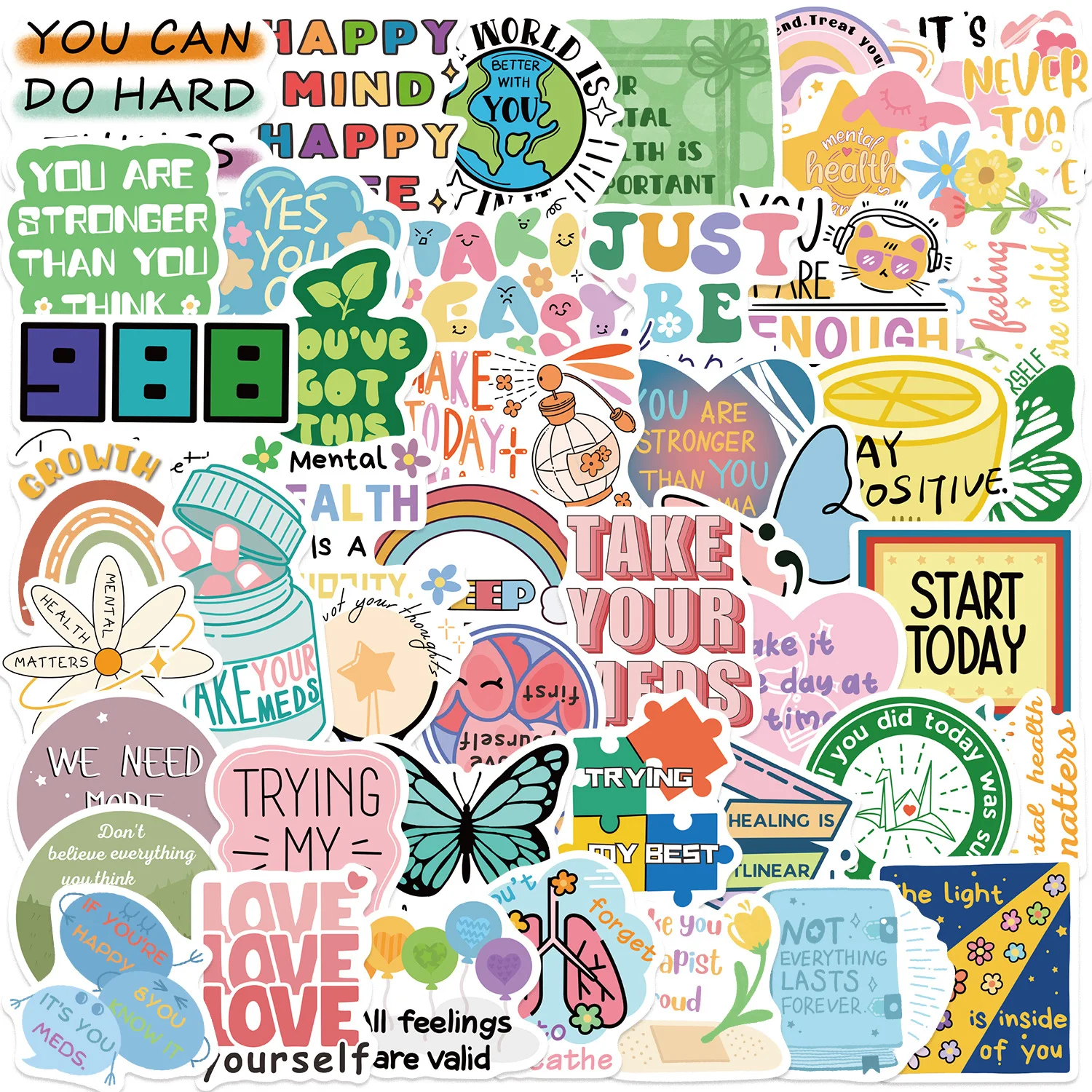 10/50PCS Cartoon Mental Health Graffiti Stickers Decorate Mobile Phone Case Laptop Suitcase Water Waterproof Stickers Kids Toy
10/50PCS Cartoon Mental Health Graffiti Stickers Decorate Mobile Phone Case Laptop Suitcase Water Waterproof Stickers Kids Toy