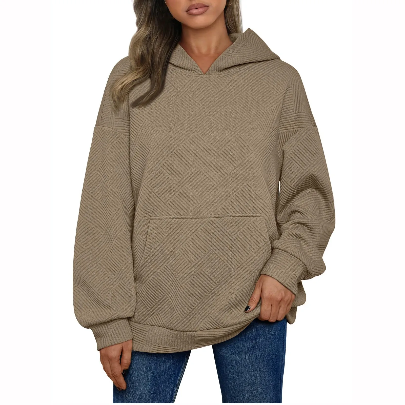 2024 Spring Autumn Womens Solid Pullover Oversized Sweatshirts Pullover Fashion Clothes With Pockets Lady Loose Pullover Tops
2024 Spring Autumn Womens Solid Pullover Oversized Sweatshirts Pullover Fashion Clothes With Pockets Lady Loose Pullover Tops