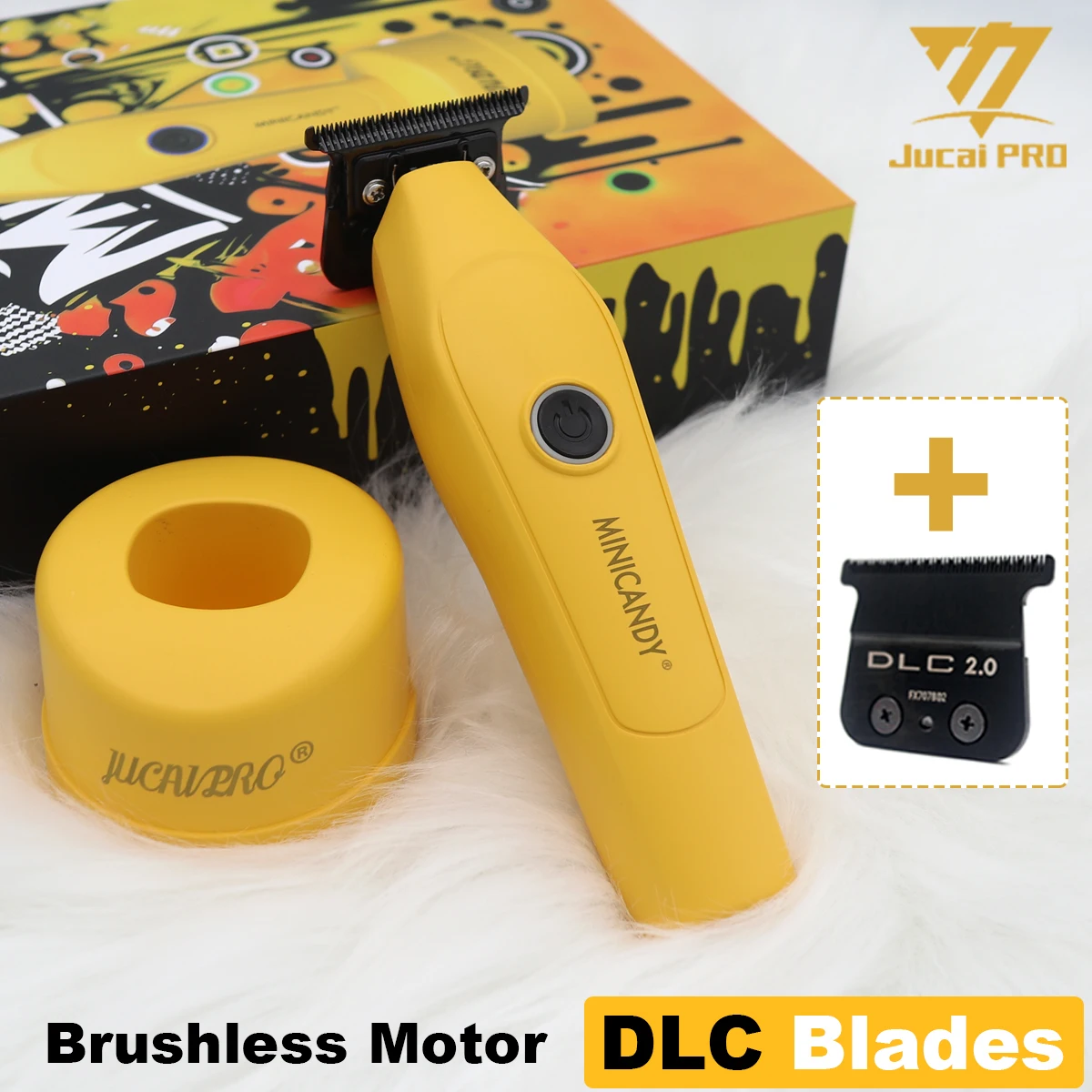 JUCAI MINICANDY JC08 Hair Clipper Professional DLC Blade 8800RPM Brushless Motor with Base Charger 2000mhA Hair Trimmer Machine
JUCAI MINICANDY JC08 Hair Clipper Professional DLC Blade 8800RPM Brushless Motor with Base Charger 2000mhA Hair Trimmer Machine