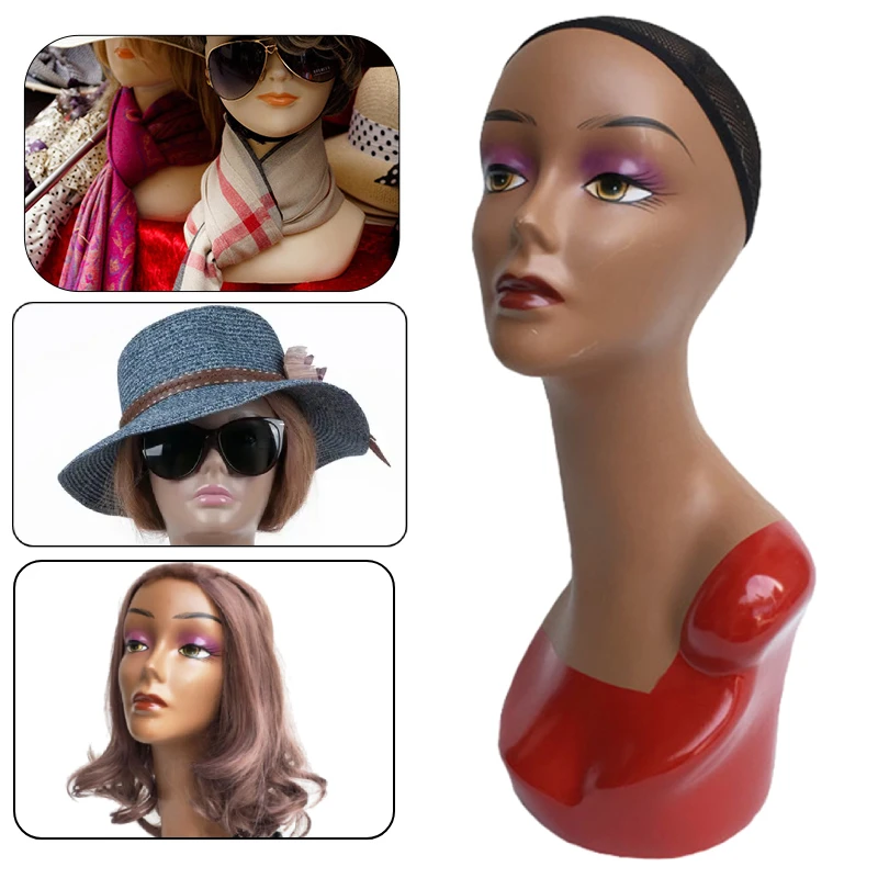Manikin Head Bust Wig Display Model With Makeup African Female Mannequin Head with Shoulders Wig Display Accessories Wig head
Manikin Head Bust Wig Display Model With Makeup African Female Mannequin Head with Shoulders Wig Display Accessories Wig head