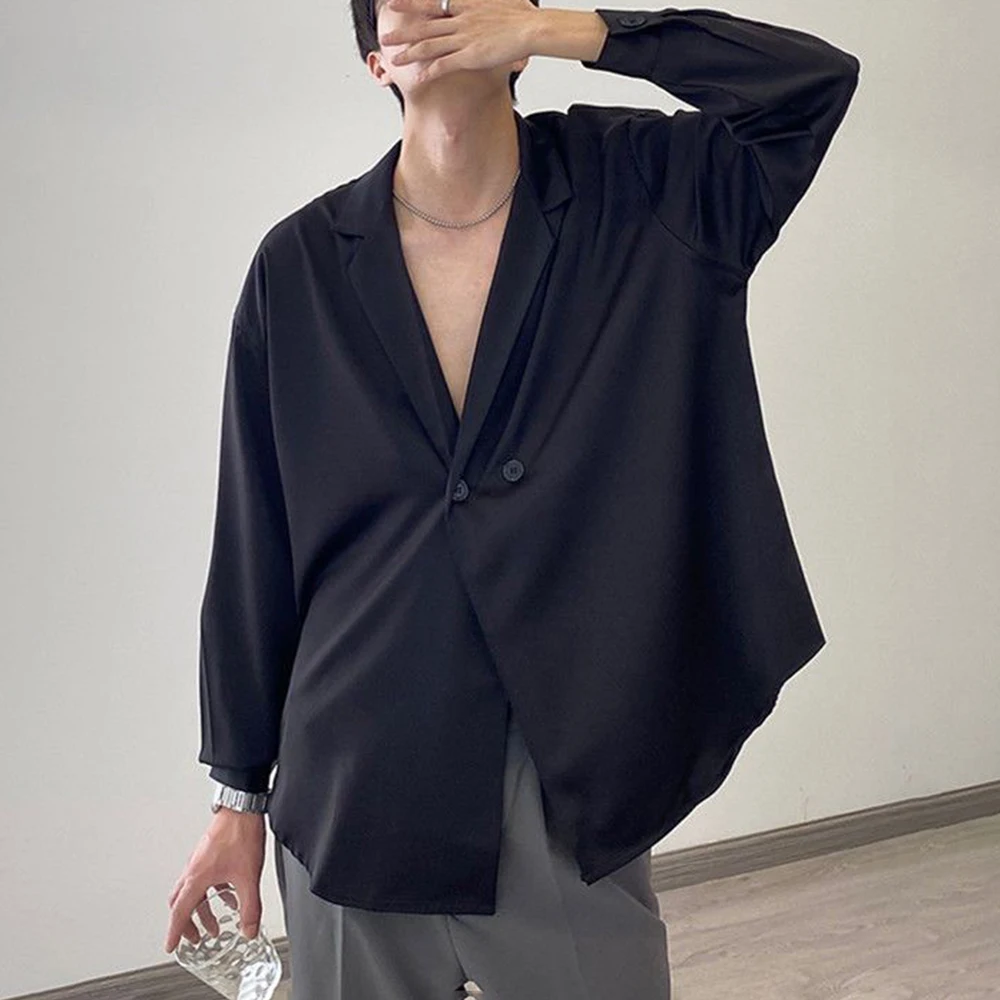 Mens Spring Blouse Two Button Notch Collar Shirt Fashion Business Casual Outdoor Versatile Commuter Top Men'S Clothing New 2026
Mens Spring Blouse Two Button Notch Collar Shirt Fashion Business Casual Outdoor Versatile Commuter Top Men'S Clothing New 2026