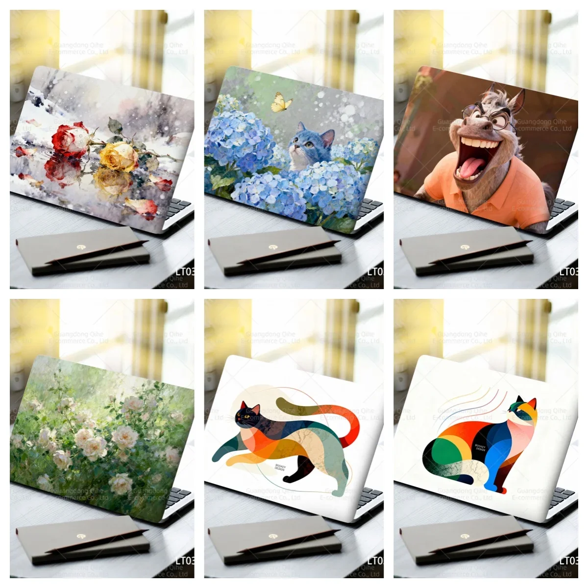 2pcs/Pack Watercolor Rose Laptop Stickers Self Adhesive Waterproof Anti Scratch Notebook Cover for Device Decor Blue Cat and H
2pcs/Pack Watercolor Rose Laptop Stickers Self Adhesive Waterproof Anti Scratch Notebook Cover for Device Decor Blue Cat and H