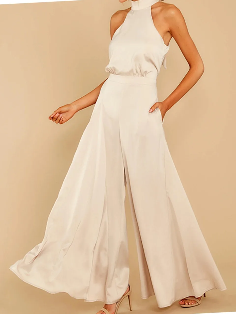 Summer Spring Women's Clothing Off Shoulder High Waist Slimming Jumpsuits For Woman Elegant Wide Leg Long Pants Polyester
Summer Spring Women's Clothing Off Shoulder High Waist Slimming Jumpsuits For Woman Elegant Wide Leg Long Pants Polyester