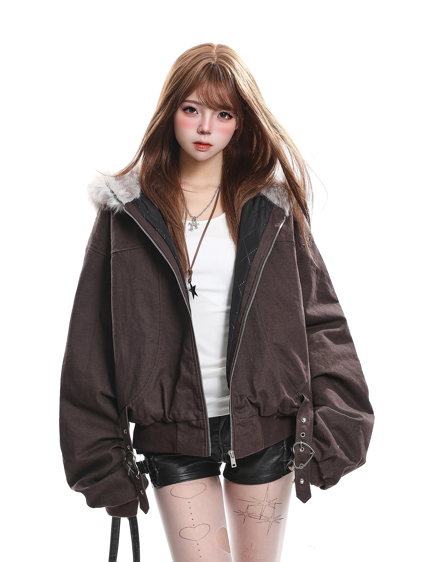 Американское женское пальто из утепленного хлопка с капюшоном, меховым воротником, зимнее, теплое, модное, удлиненное, на молнии
Американское женское пальто из утепленного хлопка с капюшоном, меховым воротником, зимнее, теплое, модное, удлиненное, на молнии