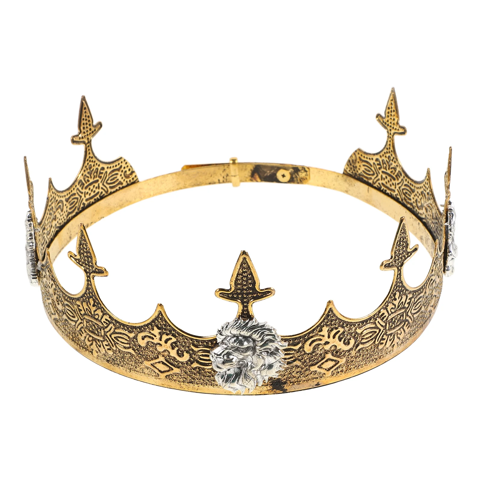 Elegant Men Crown with Vintage for Birthday Parties Medieval Costume King Crown Prince Prop Headband
Elegant Men Crown with Vintage for Birthday Parties Medieval Costume King Crown Prince Prop Headband