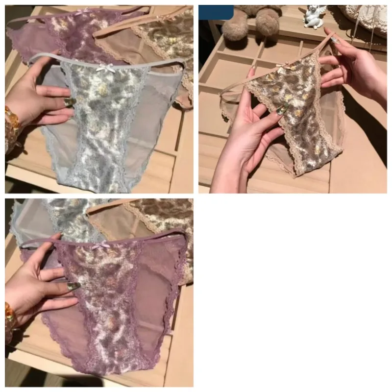 Smooth and Soft Briefs French Sexy Satin Lace Strap Panties New Year's Rich Gold Sparkling Rich Leopard Champagne Leopard Print
Smooth and Soft Briefs French Sexy Satin Lace Strap Panties New Year's Rich Gold Sparkling Rich Leopard Champagne Leopard Print