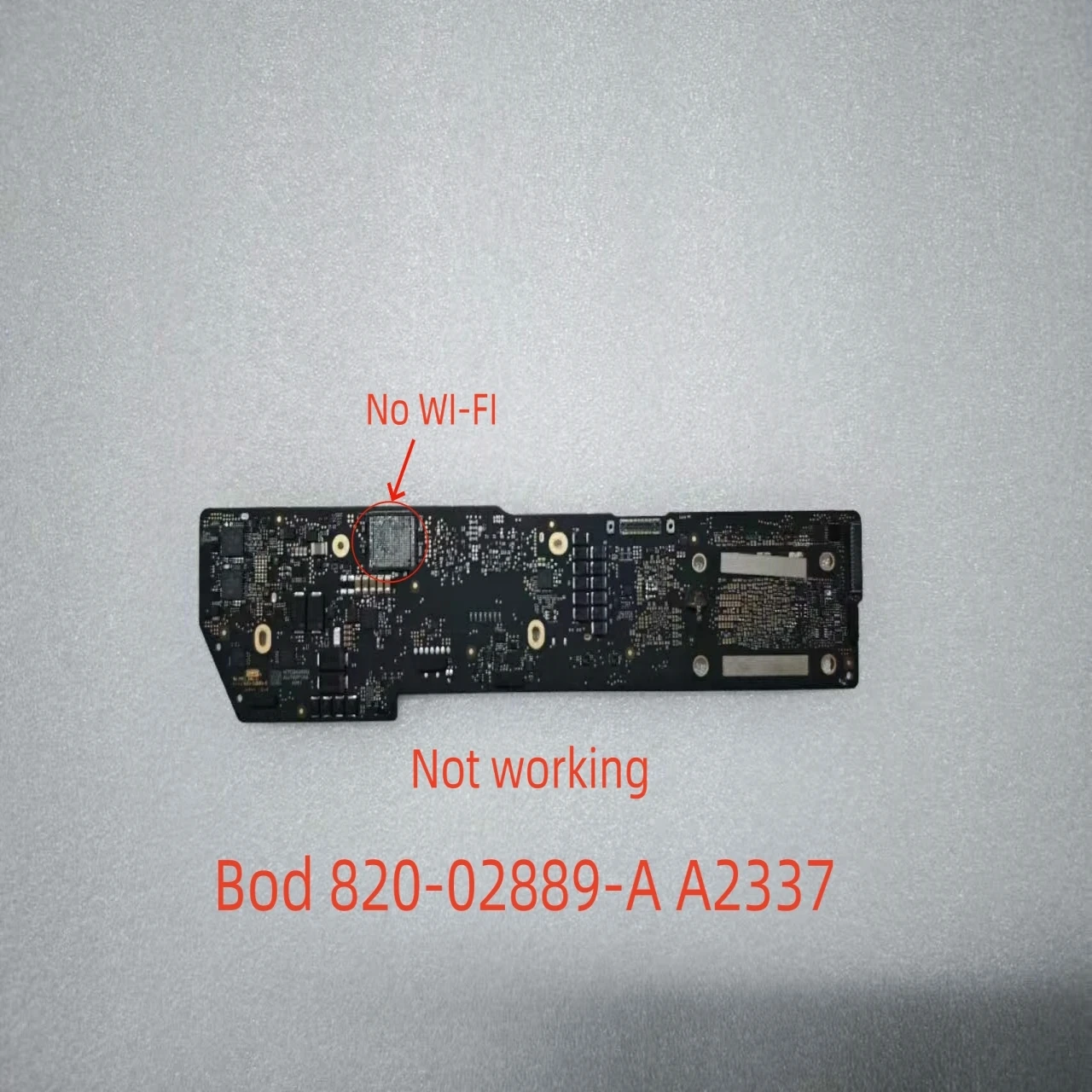 Логическая плата A2337 M1 820-02899-A для MacBook Air 13" 2020. Вспомогательные материалы для обслуживания, неисправны.
Логическая плата A2337 M1 820-02899-A для MacBook Air 13" 2020. Вспомогательные материалы для обслуживания, неисправны.